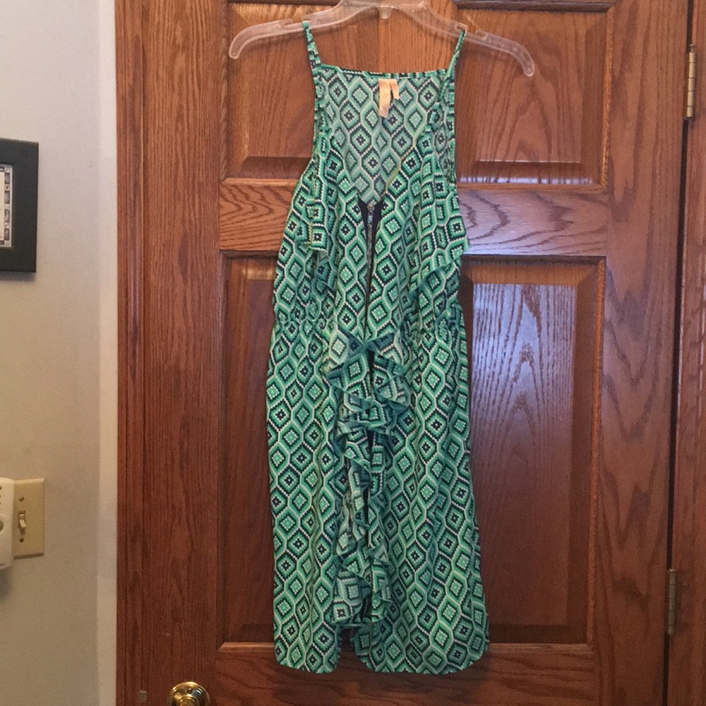 Aztec style mid-length dress.